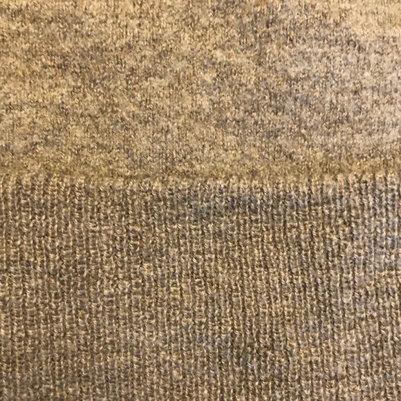 Adrienne Vittadini Cowl Neck Merino Wool Brown Sweater - Picture 6 of 8